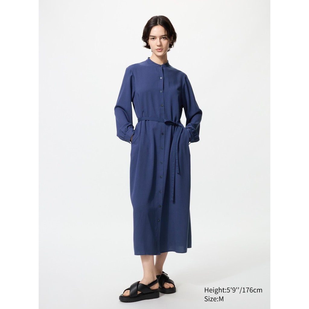 Uniqlo Gaun Kemeja Rayon