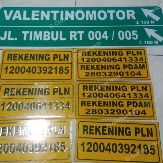 

Plang Nama Jalan Reflectif Kiwalite Aluminium