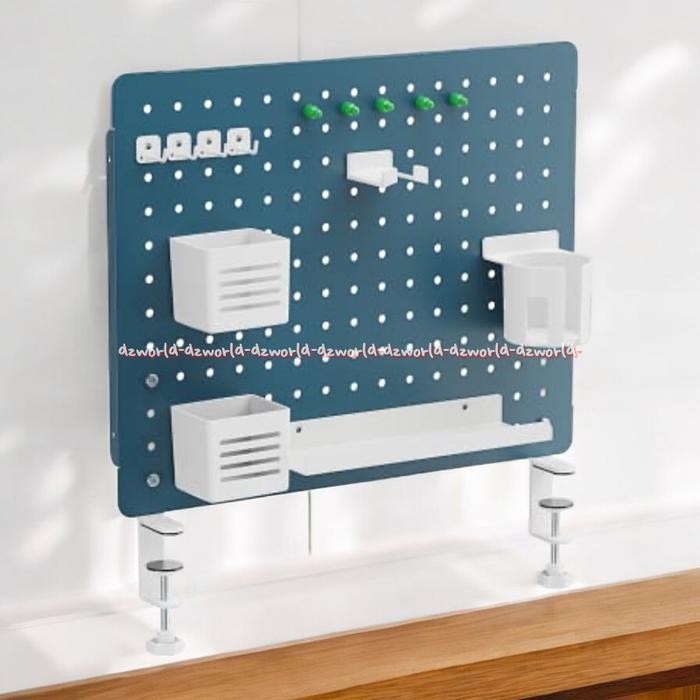 

Stora Papan Peg Board Berlubang Organizer Tempel Di Dinding Untuk Peralatan Warna Biru Hitam Putih