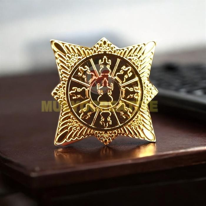 Bros Pin Majapahit - Pin Beskap Aksesoris Keraton Majapahit Logam Kuningan PREMIUM