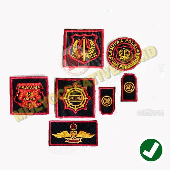 

1 Set Emblem Bordir Gada Pratama Bordir Patch Atribut Kerja Satpam PREMIUM