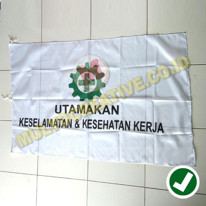 

Bendera Logo K3 - Bendera Murah - Bendera K3 Ukuran 135cm X 90cm PREMIUM