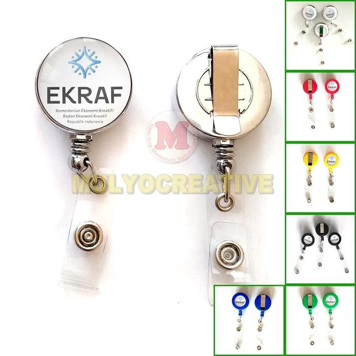 

ID Card Holder Logo Kementerian Ekonomi Kreatif Gantungan ID Card Yoyo Ekraf PREMIUM