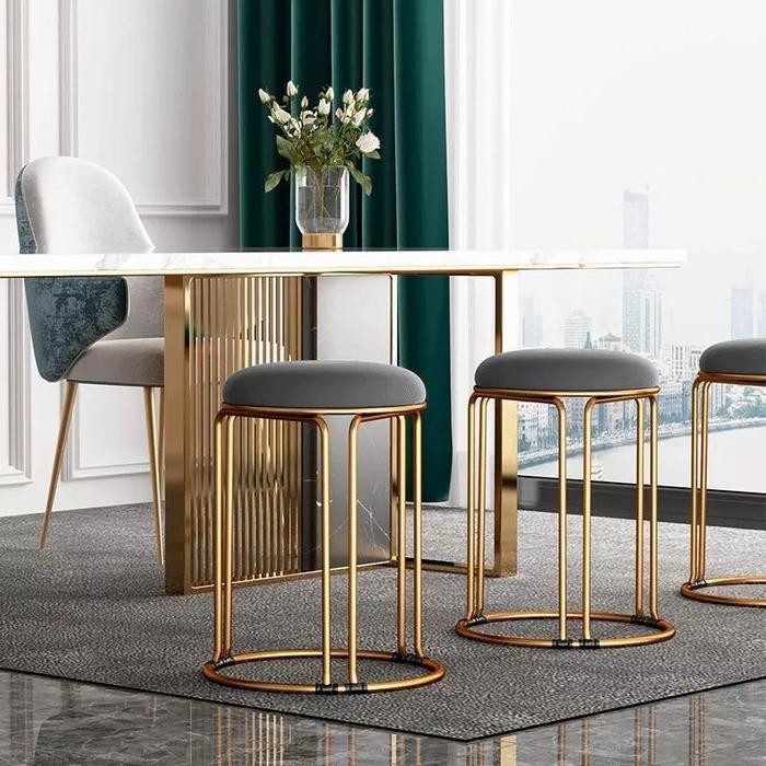 Kursi Cafe Bulat / Kursi Makan Besi Import / Kursi Cafe Aesthetic