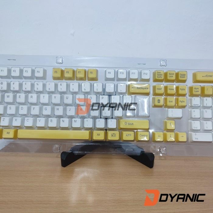 Terlaris Clearance Keycaps Pbt Single Shot Yellow Green Dark & Light Chocolate
