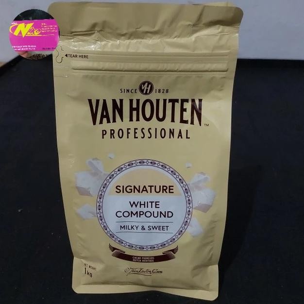 

NEW! VAN HOUTEN WHITE CHOCOLATE COMPOUND COKLAT COIN 1 KG KHUSUS GRAB DAN GOJEK