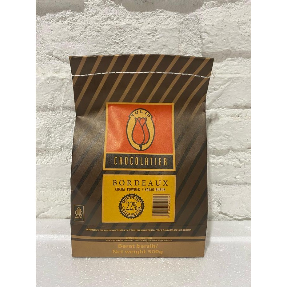 

NEW! TULIP BORDEAUX COCOA POWDER 500 GRAM - ORIGINAL 500 GRAM