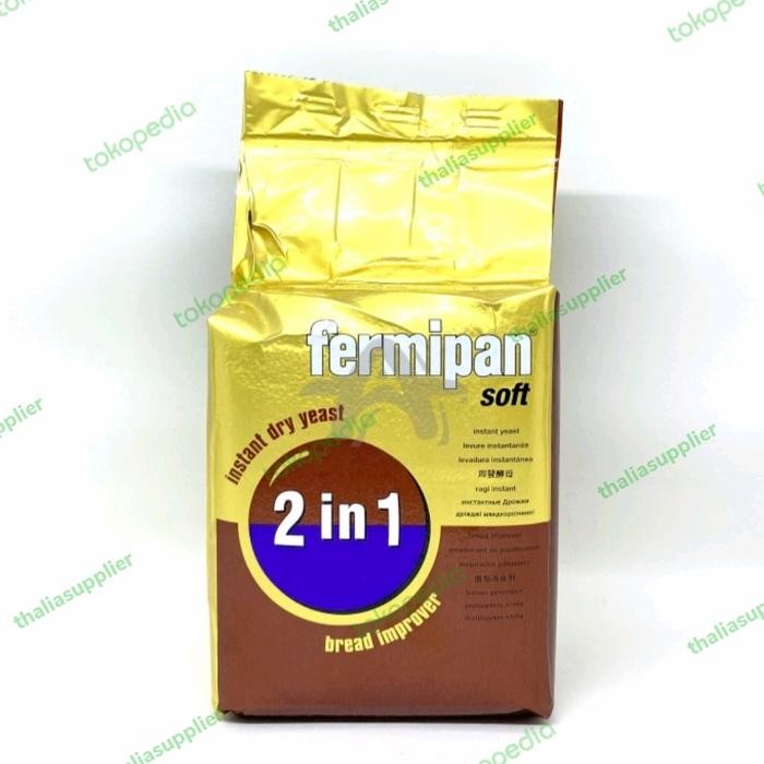 

NEW! FERMIPAN 2 IN 1 500GR RAGI INSTANT+PELEMBUT PENGEMBANG ADONAN ROTI DLL