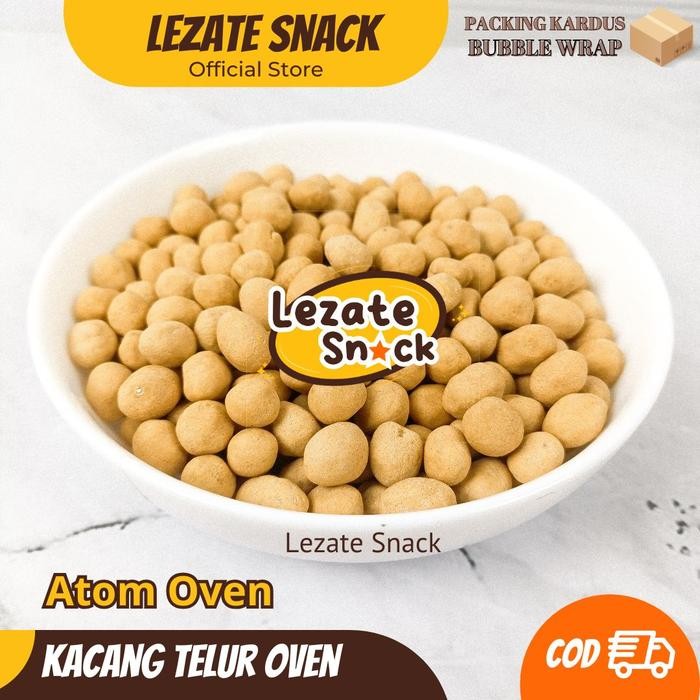 

ORIGINAL Kacang Telur Atom Oven Kiloan 1Kg Gurih Manis Murah / Kacang Telor Sinur Bima Garuda /