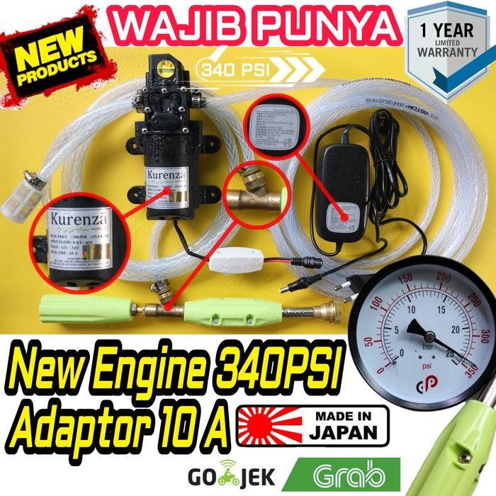 

PAKET SET Real MaxPower 340 PSI Alat Cuci Steam AC Motor Mobil Japan Q