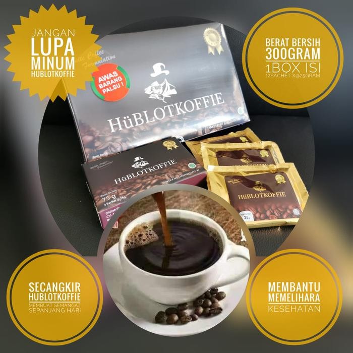 

Ready- Minuman Seduh Kopi Hublotkoffie Hublot Premium Uk Kecil Isi 3 Bungkus #Gratisongkir