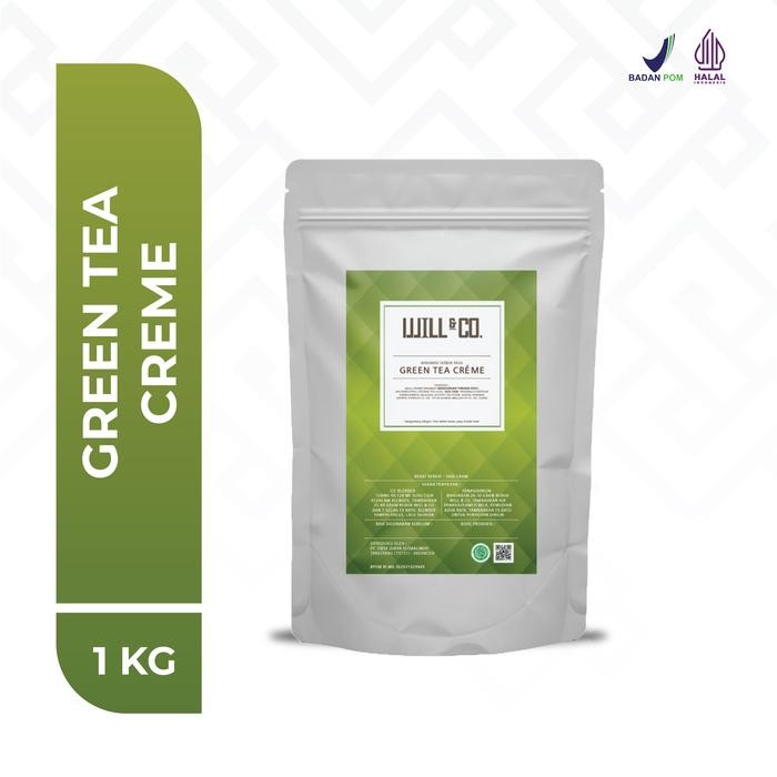 

Ready- Green Tea Creme Powder Will&Co Bubuk Minuman Premium 1Kg #Gratisongkir