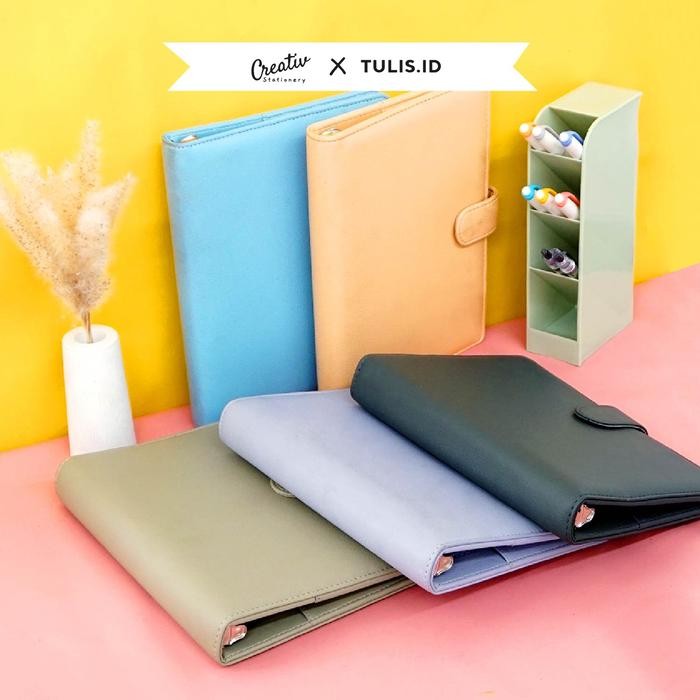 

ASLI [Tulis.Id] Premium Leather Binder A5 B5 Binder Kuliah Loose Leaf Agend READY STOCK