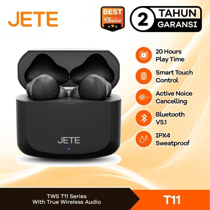 Tws Earbuds Headset Bluetooth Jete T11 - Garansi 2 Tahun