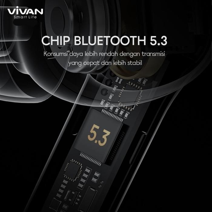 Vivan Liberty T660Nc Headset Earbuds Anc Tws Bluetooth 5.3