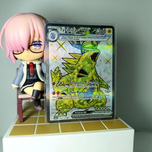 ORI Kartu Pokemon Tyranitar EX SR Indo G SV3s l 198/170 TCG Card Poke Indonesia Booster Pack Kilau H