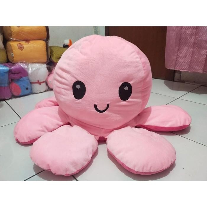 Terbaru  Boneka Gurita Jumbo Bolak Balik Octopus Doll Ukuran 40 Cm, Mainan Baru Ukuran Besar Murah