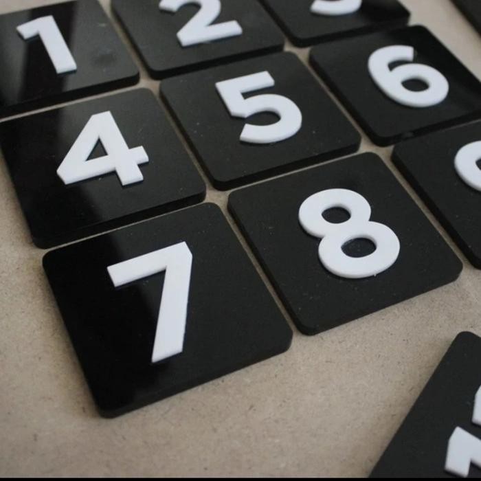 Nomor Rumah - Nomor Kos - Nomor Kamar - 10x10cm *