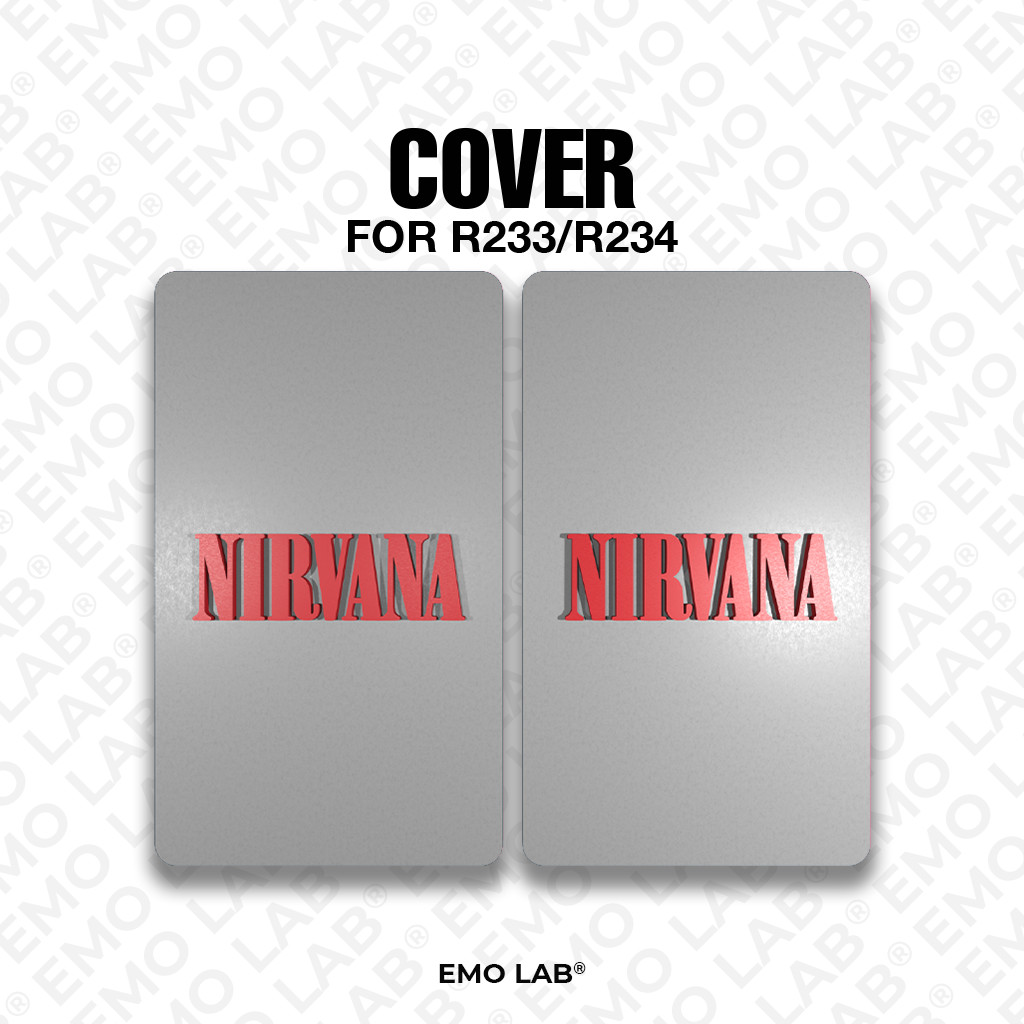 NIRVANA GREY RED BACKDOOR 3D PRINT R233/R234