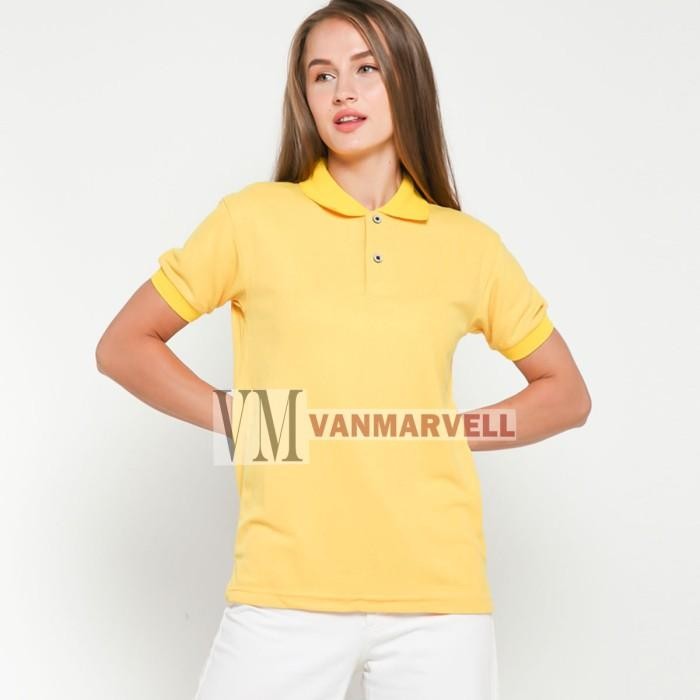 (Expert) VM Kaos Polo Shirt Polos Kuning - Kaos Polos Berkerah Kuning
