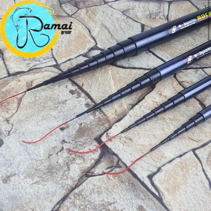 Joran Tegek Ruas Pendek Rocky 450 Hard Action Fiber