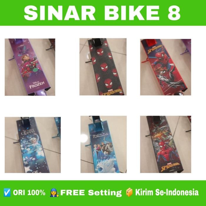 Scooter RMB Anak Otoped Karter Spiderman Roda 2