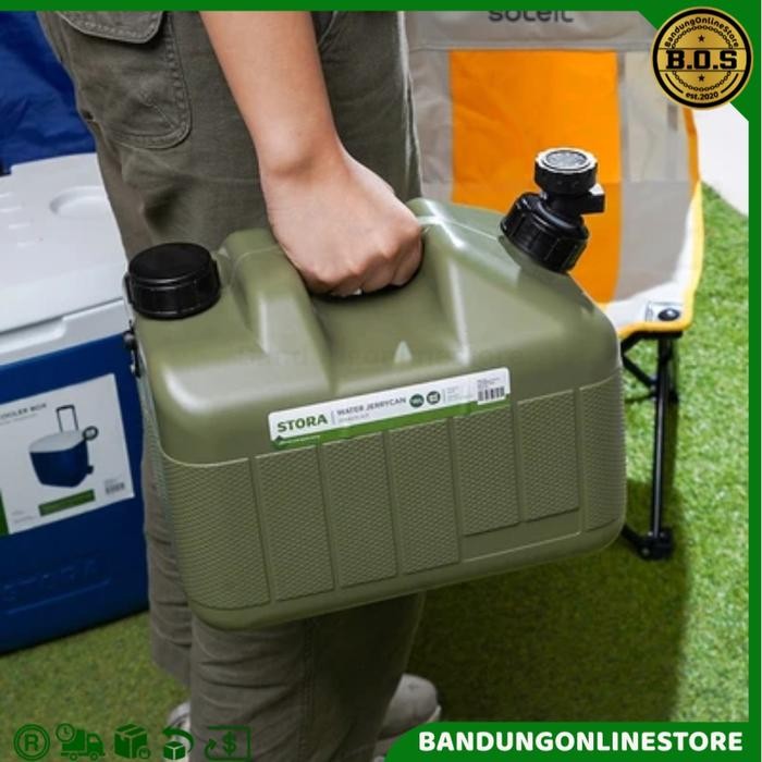 Jerry Can Stora 10 Liter Jerigen Air Tempat Air Minum Jerigen Camping Hijau