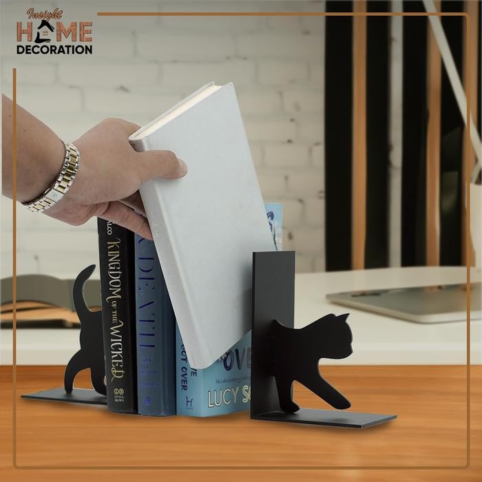 

DISKON Book End Pems Buku Penyangga Buku Bookend er ran Buku Book Stand READY STOCK
