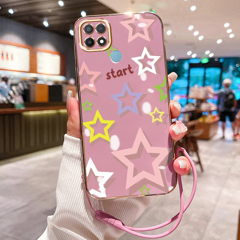 Casing Hp Untuk OPPO A15 A15s A35 Case Casing Bintang Graffiti HP Cesing Silikon Softcase disepuh ta