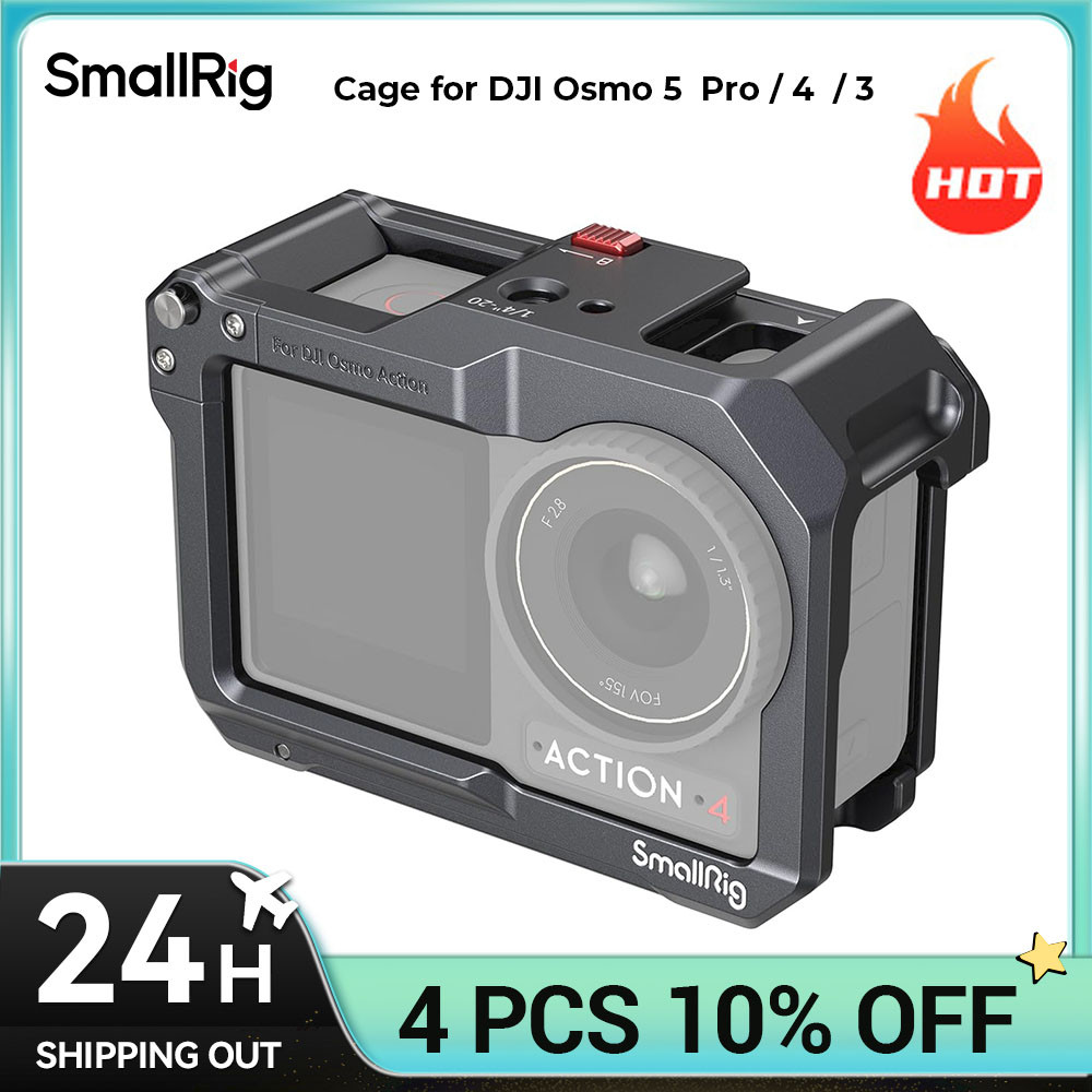 SmallRig Action 5 Pro Action 4 Action 3 Cage for DJI,Protective Cage Suit for DJI Mic,Protective Fra