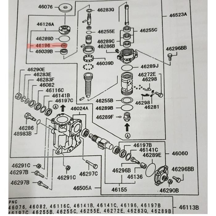 Seal Power Steering Mitsubishi Canter Atas Me720220 (1 Pcs)