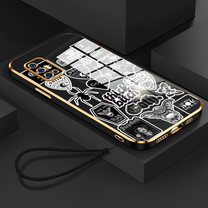 Casing Hp Untuk VIVO V17 V19 Neo V19 Case aneh Kasing Kesing tali berlapis pelindung Cesing Silikon 