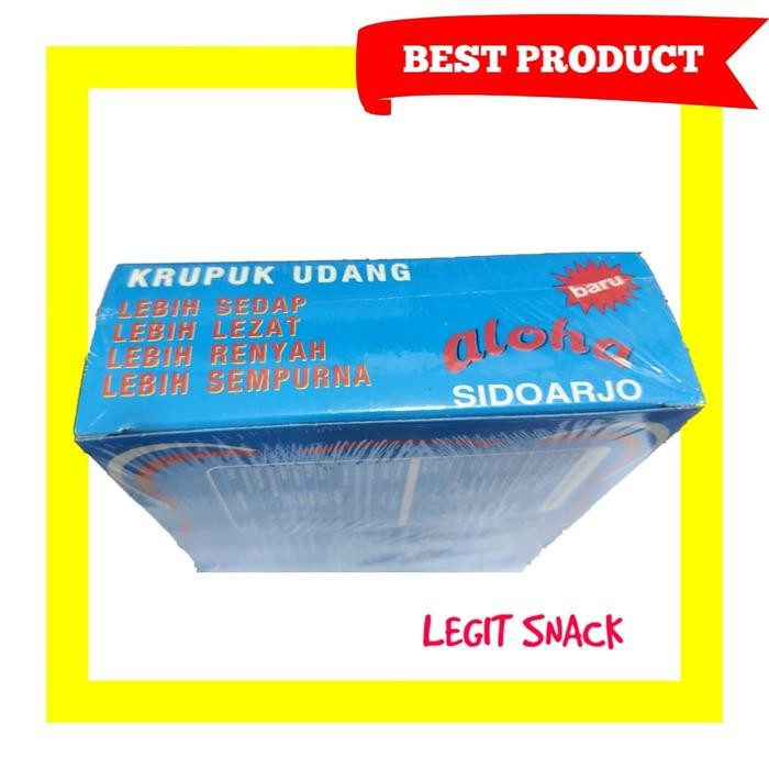

Krupuk Udang Aloha Sidoarjo Asli / Kerupul Aloha Mentah Kotak Box Biru