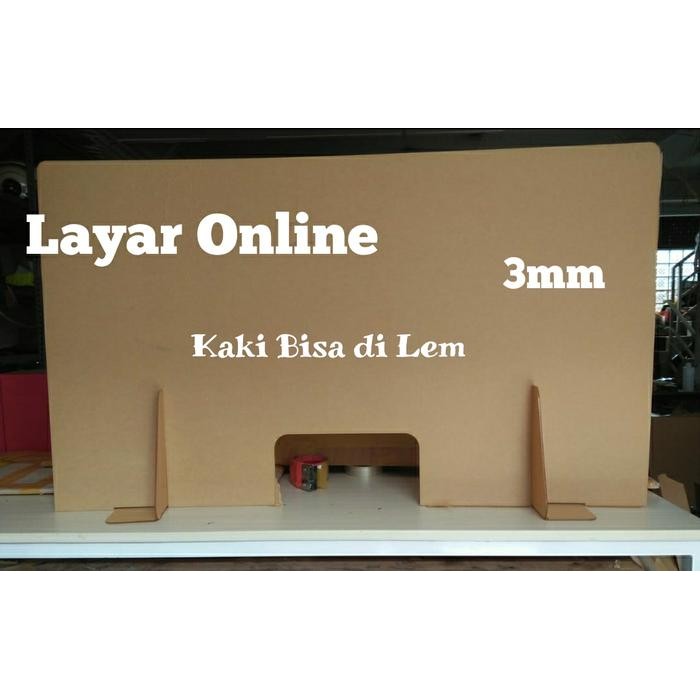 

Sekat Acrylic 3Mm Lebar 100 X Tinggi 70Cm Meja Partisi Teller Kasir