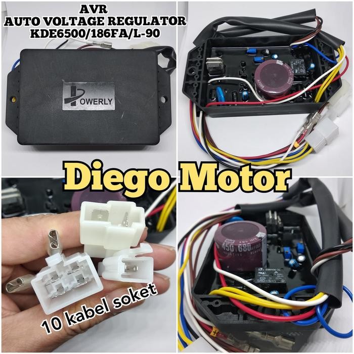 Terlaris Avr Mesin Genset Silent Solar 10 Kabel Krisbow Kipor