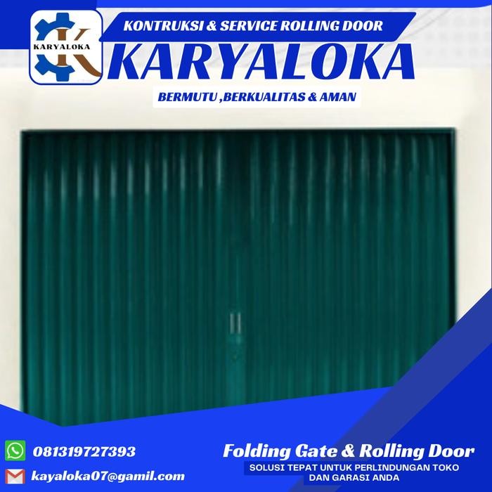 Stok Baru folding gate murah rolling door murah folding