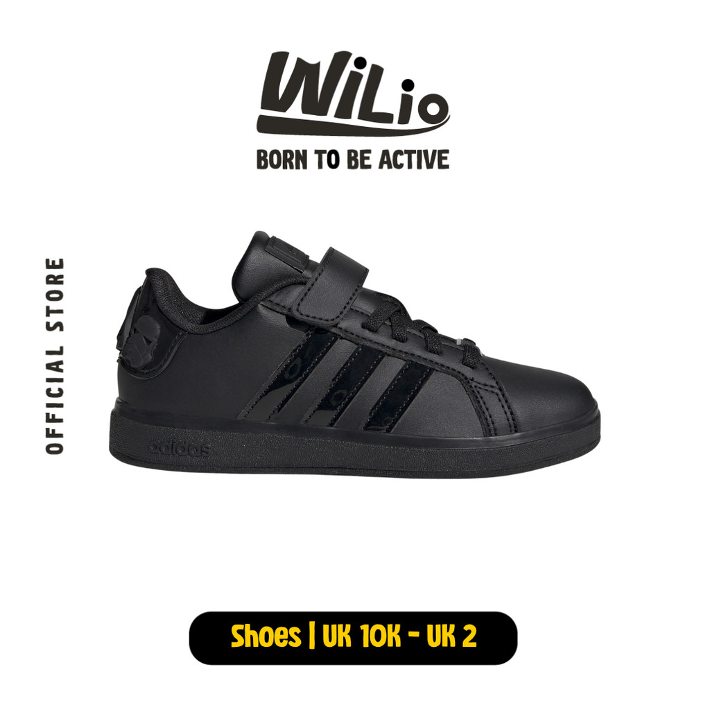 ADIDAS Star Wars Grand Court 2.0 El C IH7577 - Sepatu Anak (Hitam)