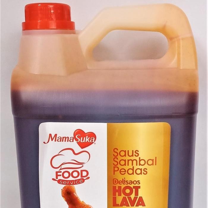

Mamasuka Delisaos Hot Lava Saus Sambal Pedas Jerigen 6.2Kg -Gratisongkir