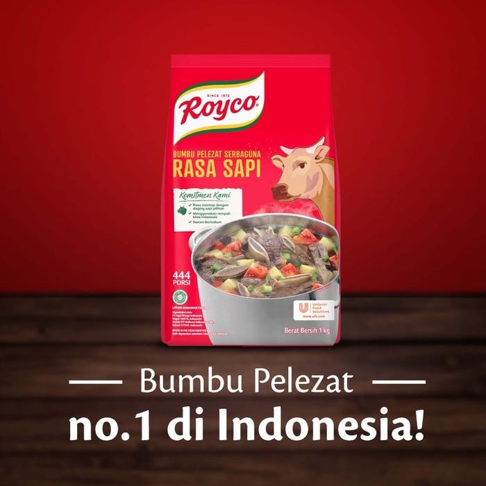 

Royco Bumbu Penyedap Rasa Sapi Pouch 1Kg Twinpack -Gratisongkir