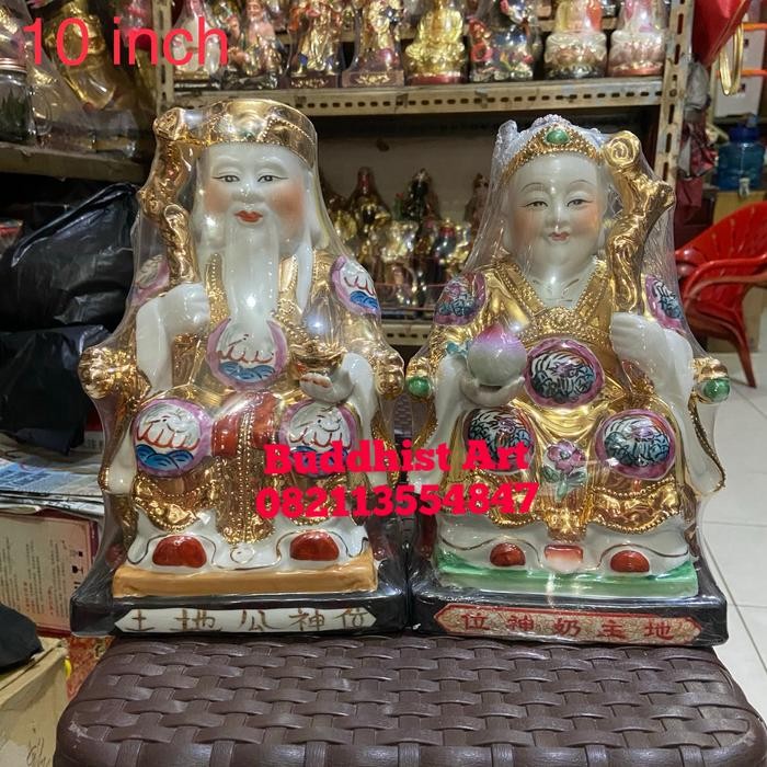 Patung dewa bumi keramik tutikong tutipo 10 inch keramik