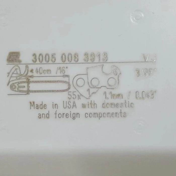 Guide Bar Chainsaw Ms-170/Ms-180 16" Chainsaw Bar Gergaji Stihl New Original