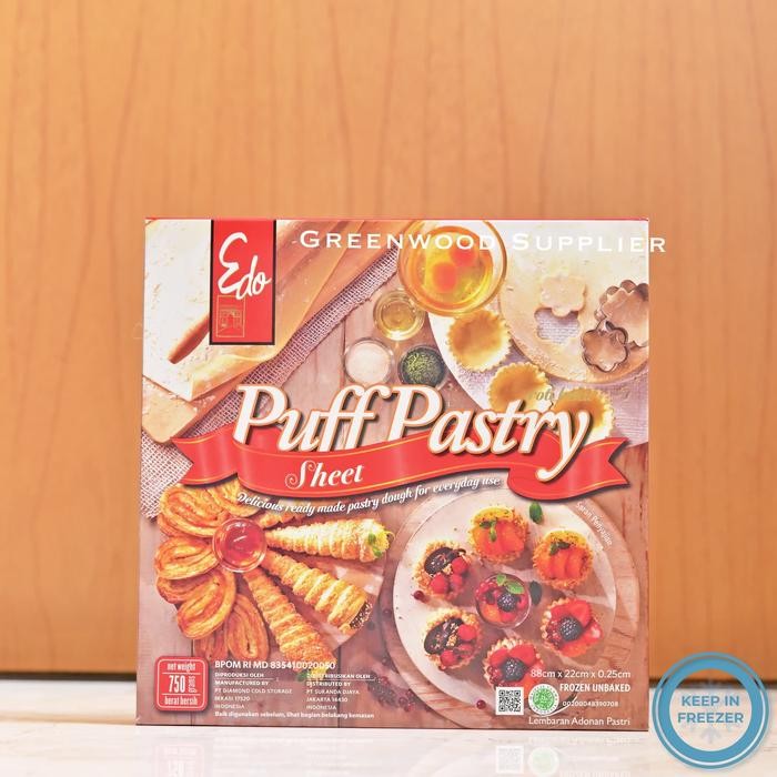 

(Rdm) - Edo Puff Pastry Sheet 750G - 1 Pcs