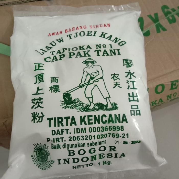 

(Rdm) - Tepung Tapioka Cap Pak Tani Liauw Tjoei Kang Kemasan 1 Kg
