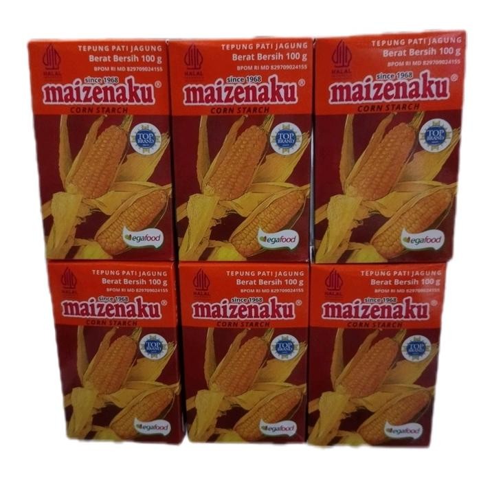 

(Rdm) - 6 Pak Tepung Maizena 100 Gram/ Maizenaku 100 Gram/ Corn Strach Bubuk - Food Baking Powder