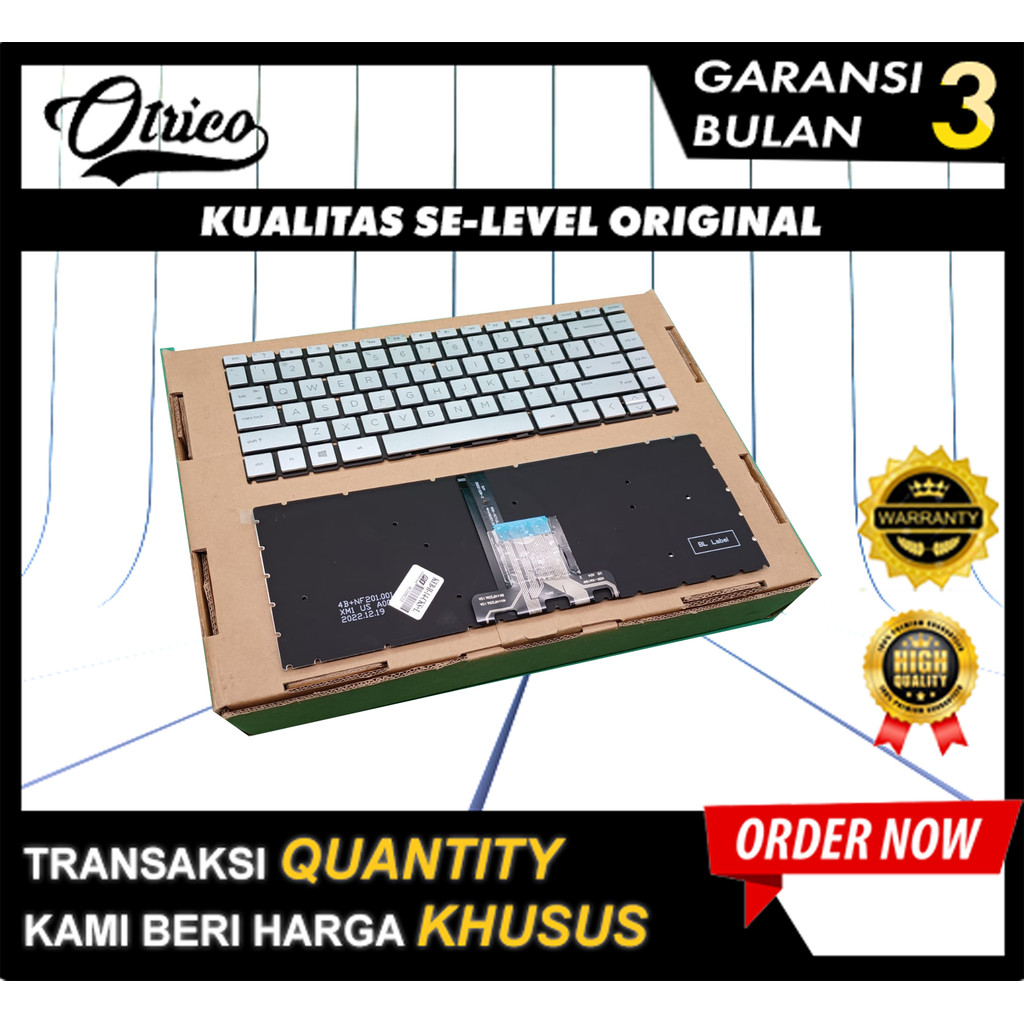 Keyboard HP Notebook 14ck 14-ck 14-ck0004tx Silver Backlight