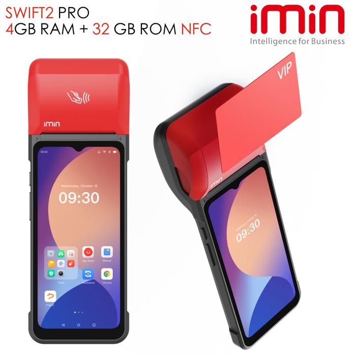 

DKF9 Mesin Kasir Portable Android 13 Imin Swift 2 Pro Dgn Printer 4/32 Gb Nfc