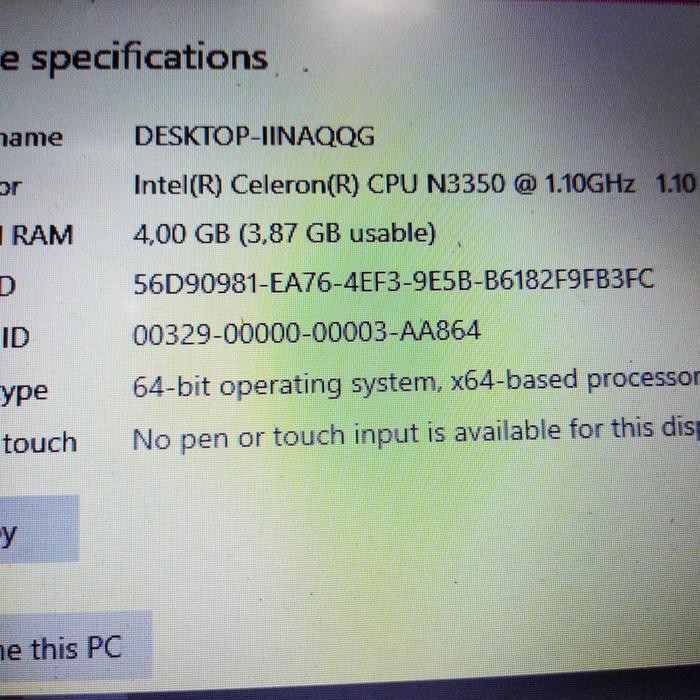 motherboard mainboard laptop asus x441n intel n3350 ram 4gb
