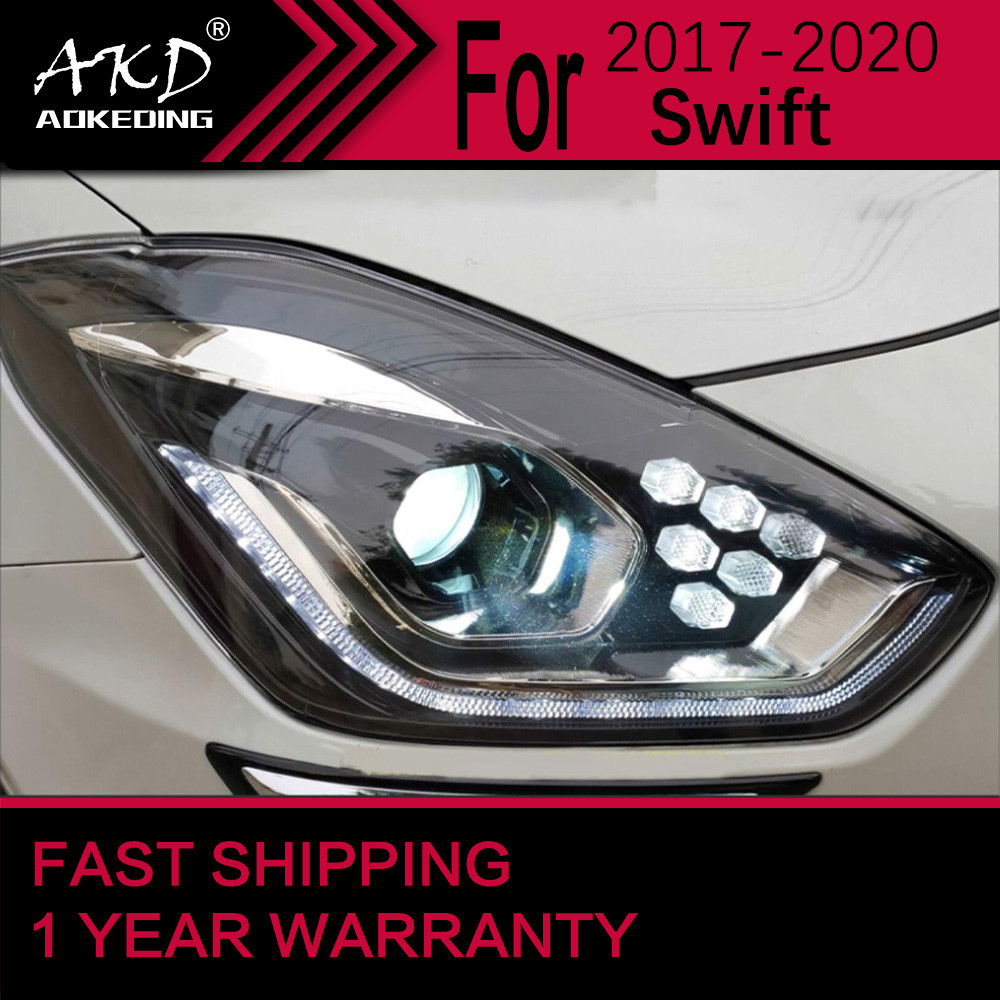 Car Lights for Suzuki Swift LED Headlight 2017-2020 Swift Head Lamp