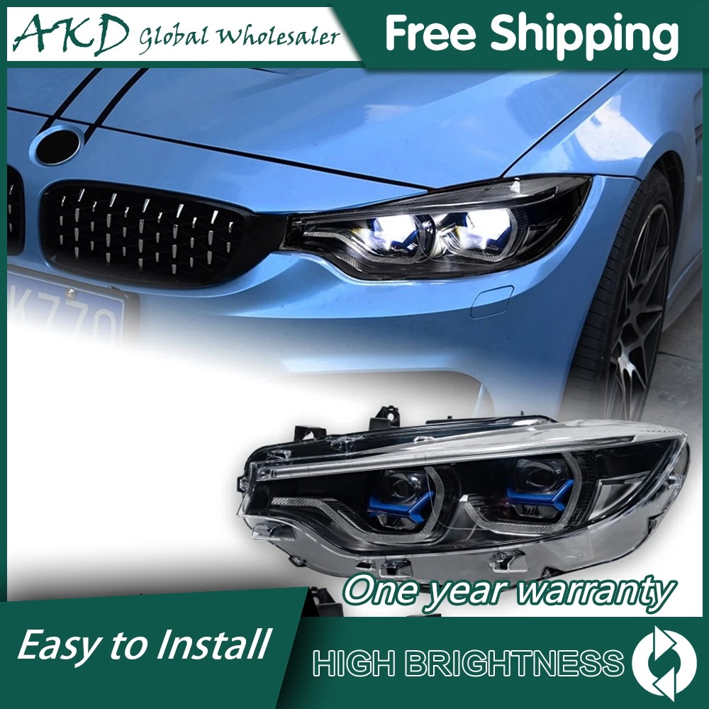 Car For BMW 4 Series F32 M4 2012-2019 Headlights DRL Hella LED Bi
