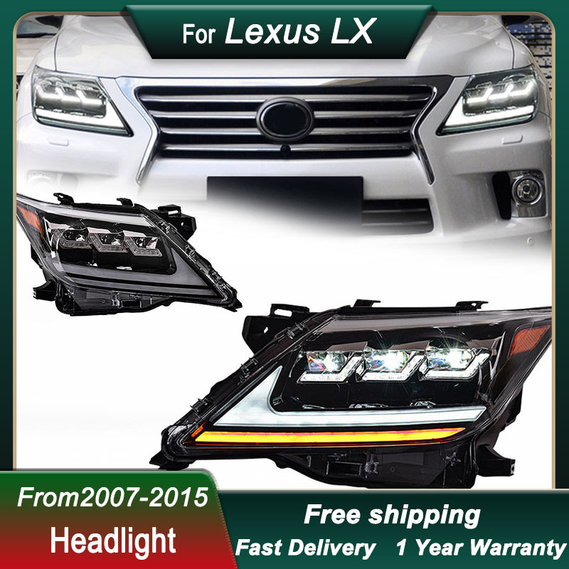 Car Headlight For Lexus LX LX570 07-15 full LED HeadLamp New Design
